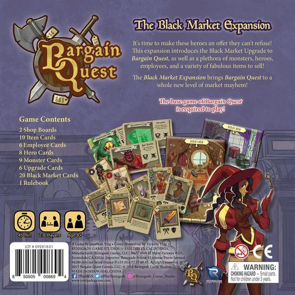 Bargain Quest: The Black Market Expansion – BoardgameShop