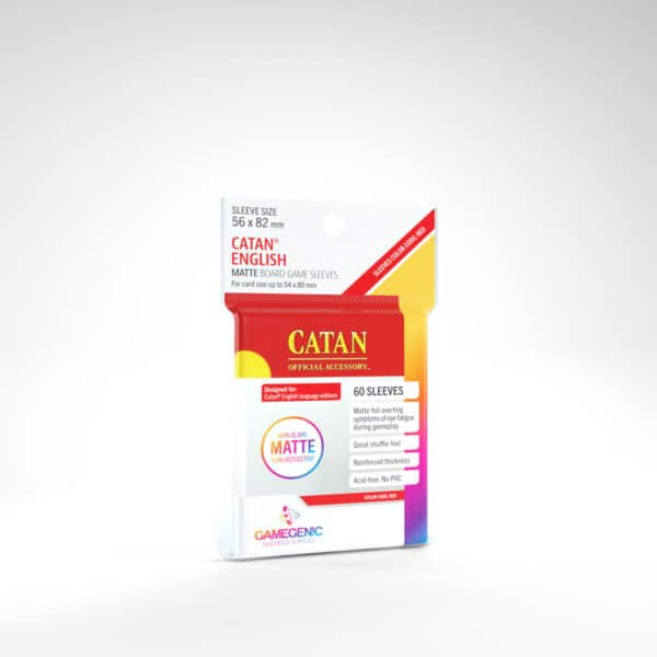 Gamegenic: Matte Board Game Sleeves - Catan Red