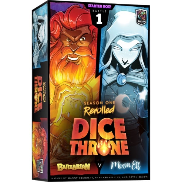 dice throne season one rerolled barbarian vs moon elf - cover
