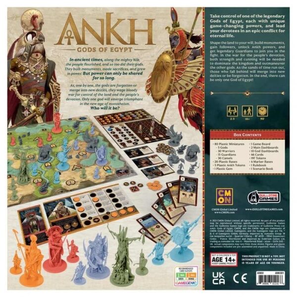 Ankh Gods of Egypt Backview | BoardgameShop