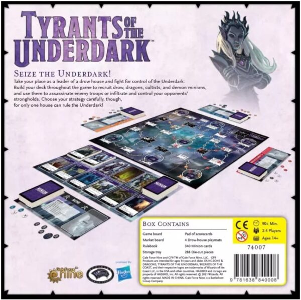 Tyrants of the Underdark Board Game Backside | BoardgameShop