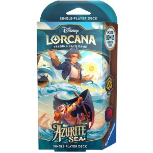 Disney Lorcana Azurite Sea Starter Deck Jim Hawkins & Tigger